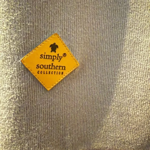 Simply Southern Collection Gray, Tan and Camouflage Blouse - Picture 2 of 4